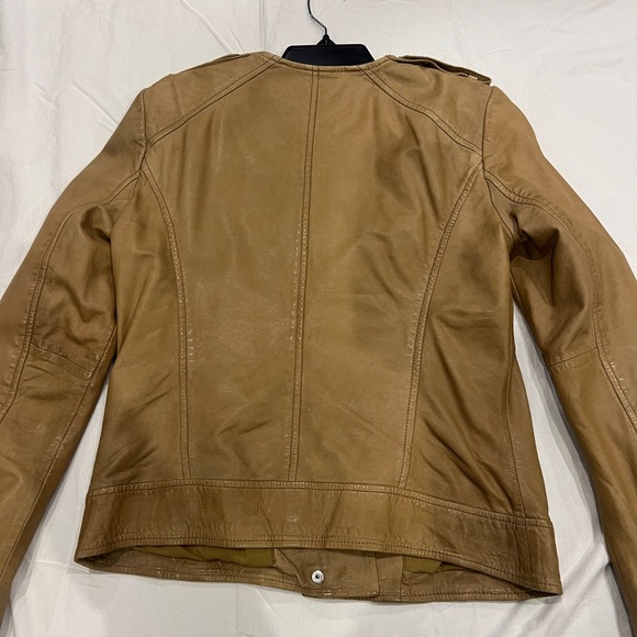 Lucky Brand Women's Tan Leather Jacket - Picture 5 of 7